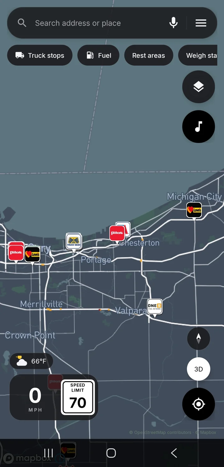 Nexus Point Truck © main navigation map